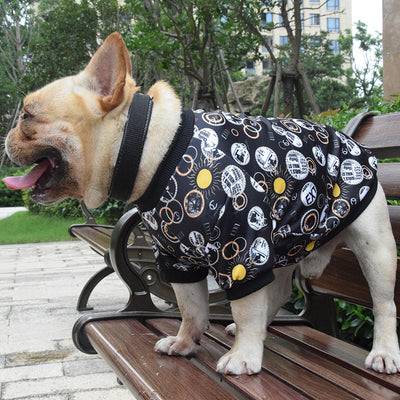 Printed Pet Clothes Spring And Autumn Dog Clothes Dog Clothes Pet Clothes