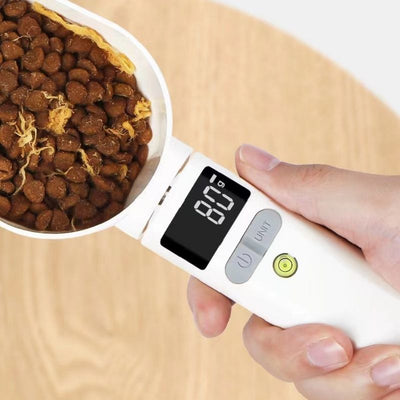 Pet Food Spoon Transparent With Scale Measurement